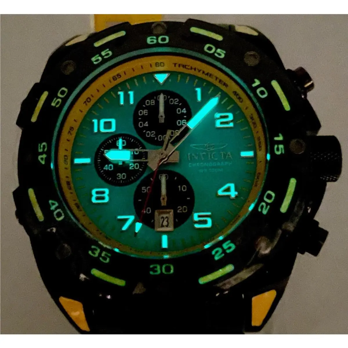 Invicta Sea Monster Men`s Watch - 50mm Orange Black 37663