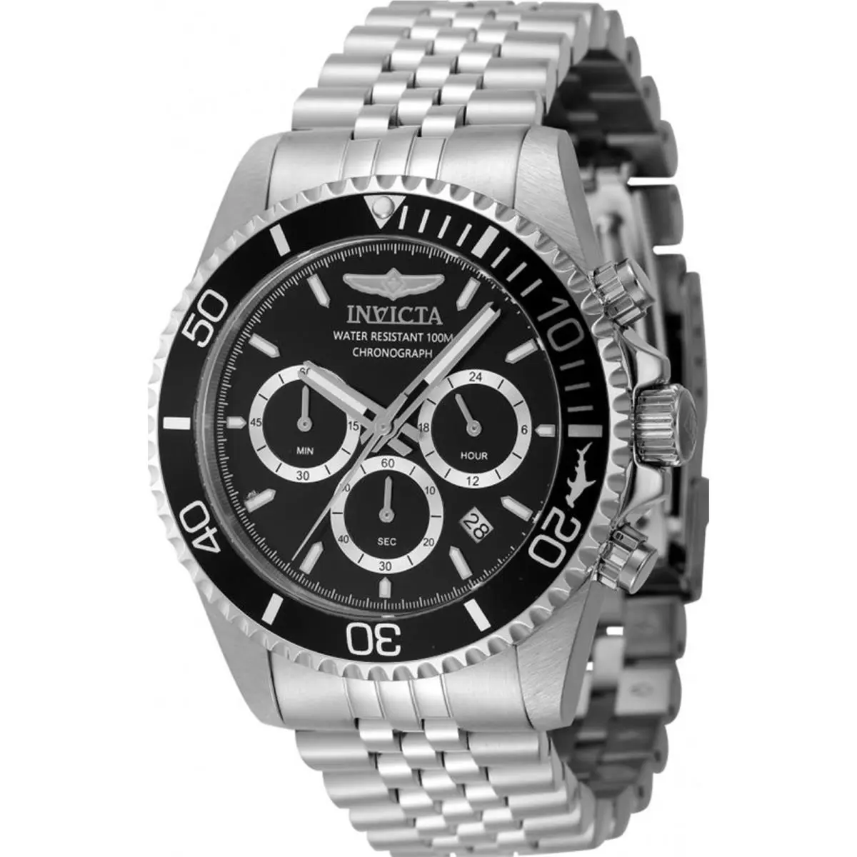 Invicta Men`s 48381 Pro Diver Quartz Chronograph Black Dial Watch