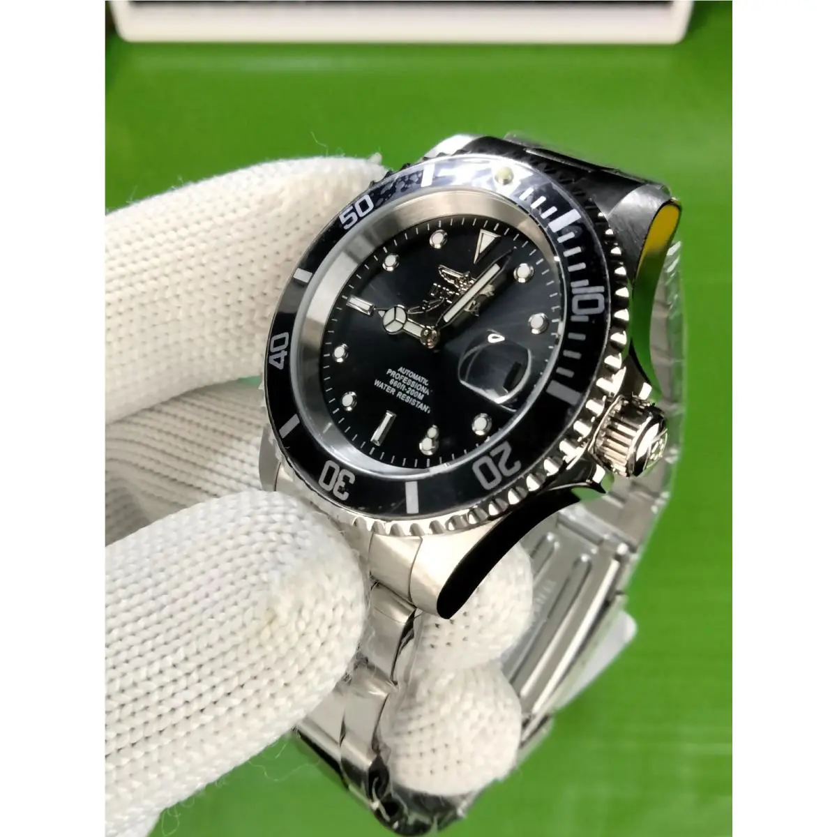 Invicta 69748 Coin Edge Pro Diver Automatic Black Dial Steel Watch 200M 40MM
