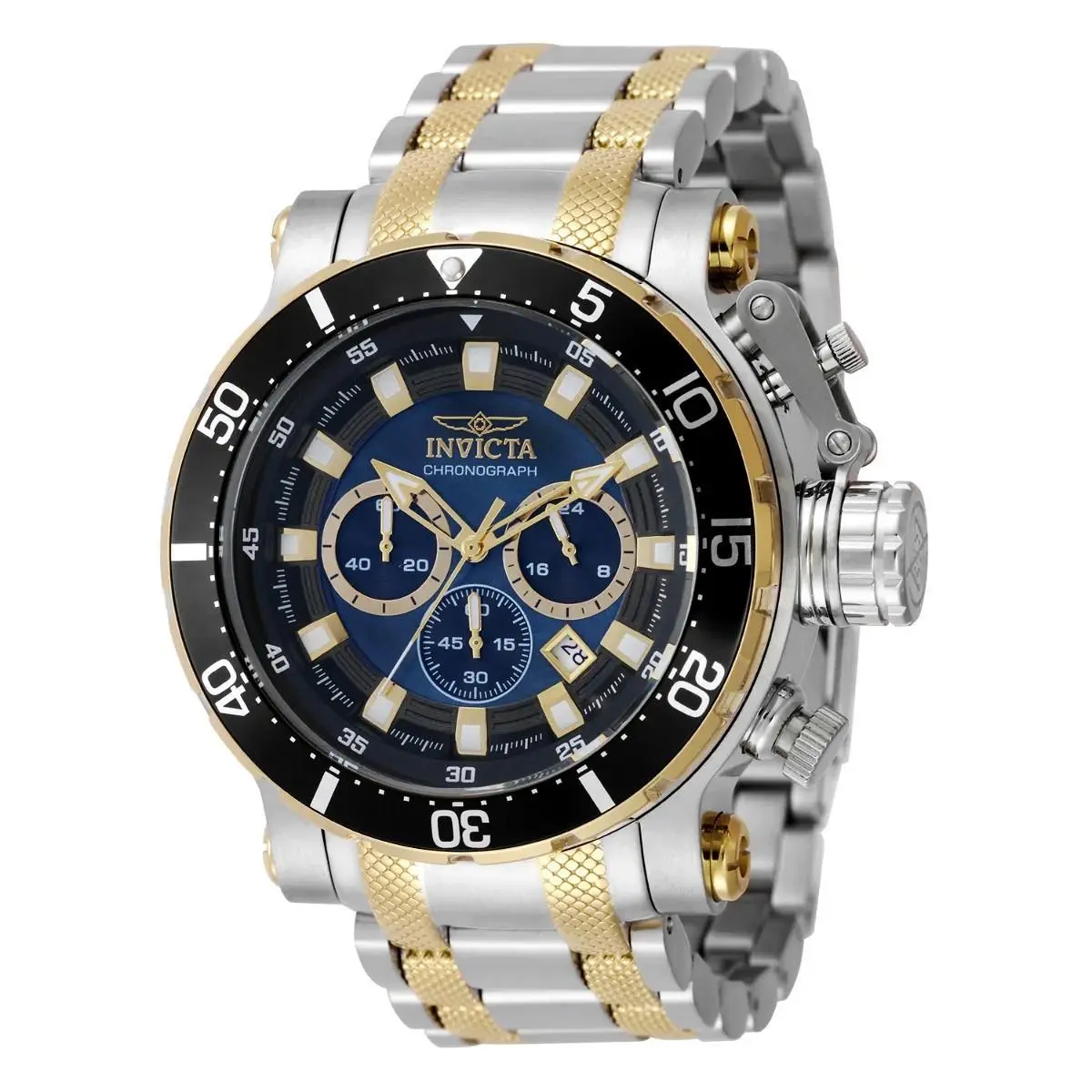 Invicta Men`s 52mm Coalition Forces Quartz Chronograph Two Tone SS Mop Watch