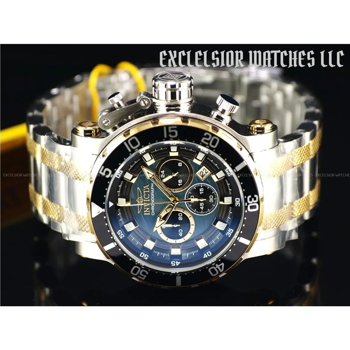 Invicta Men`s 52mm Coalition Forces Quartz Chronograph Two Tone SS Mop Watch