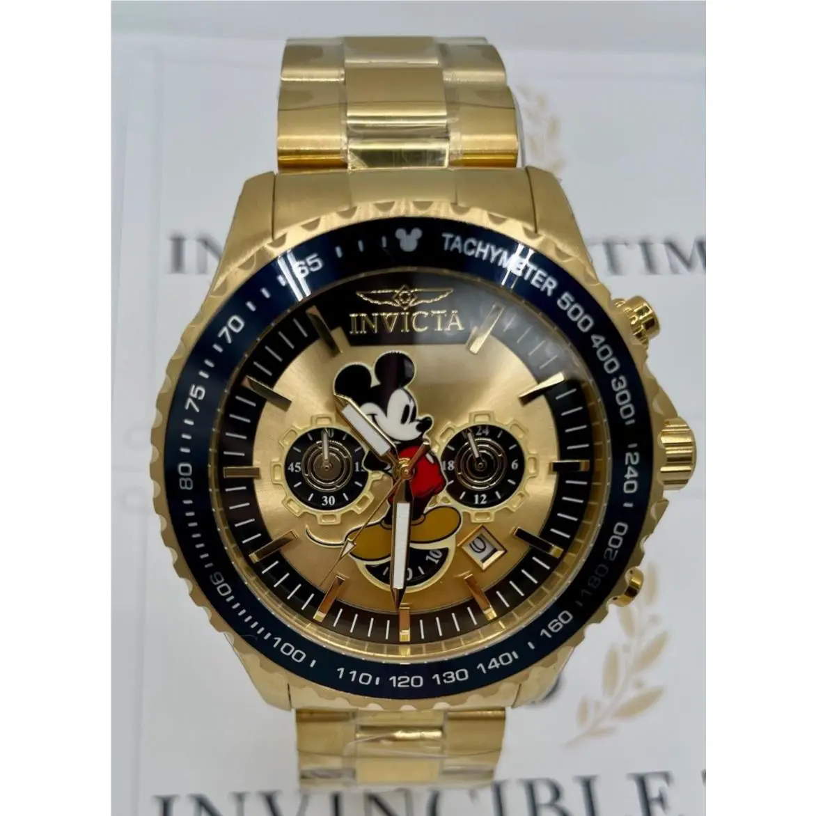 Invicta Disney Limited Ed. of 3 000 Mickey Mouse Men`s Watch - 48mm Gold 39177
