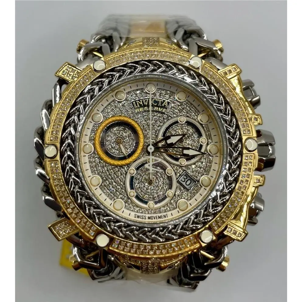 Invicta Reserve Gladiator 58MM 2.92 Ctw Natural Diamond Swiss Movement Men Watch