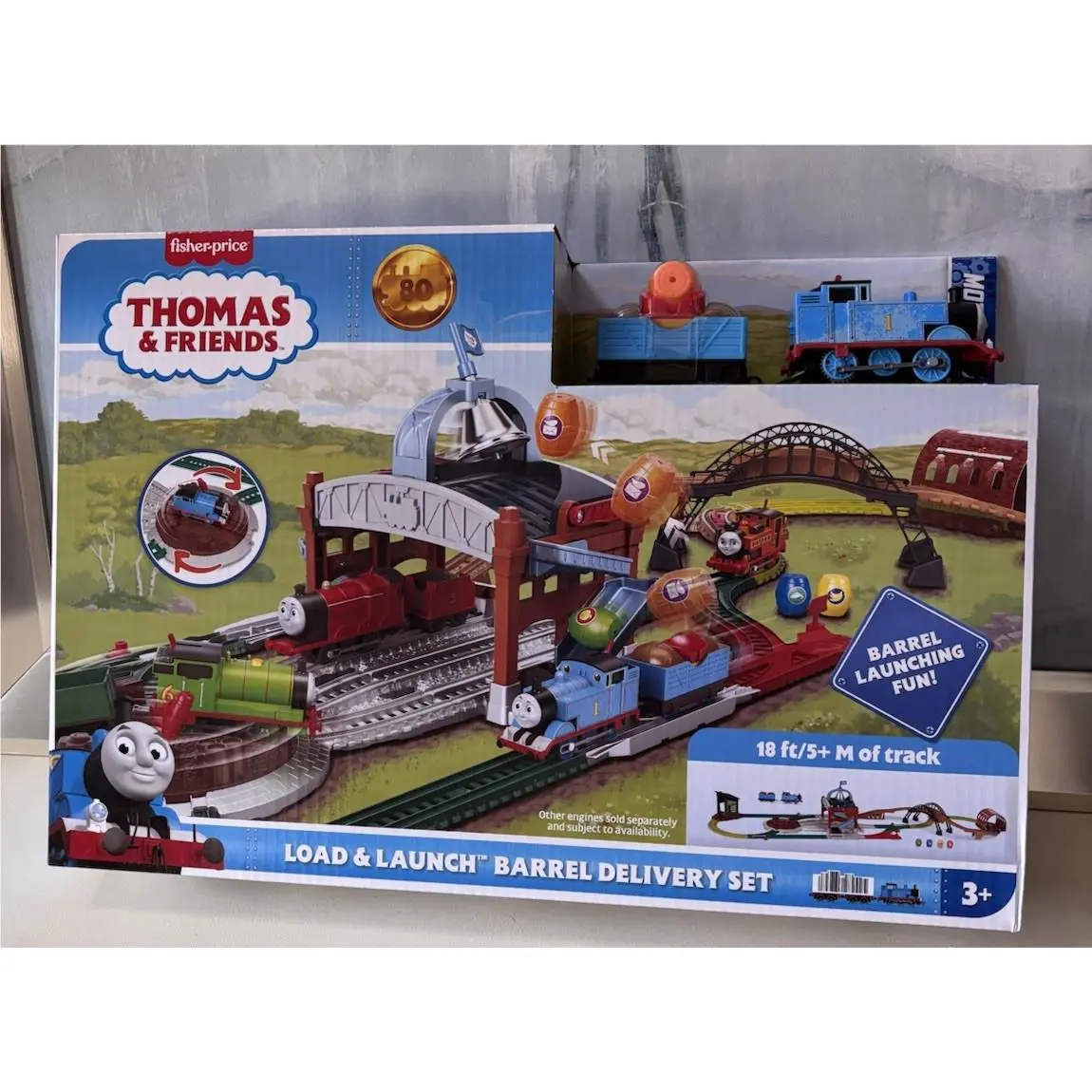 Fisher-price Thomas Friends Load Launch Barrel Delivery Set Toy Tra