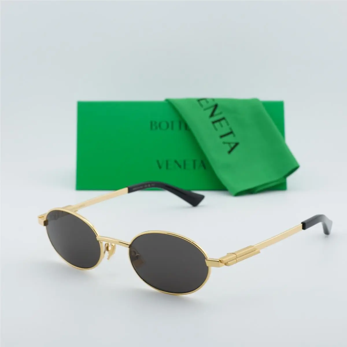 BV1470S 001 Gold/grey 52-21-140 Sunglasses by Bottega Veneta