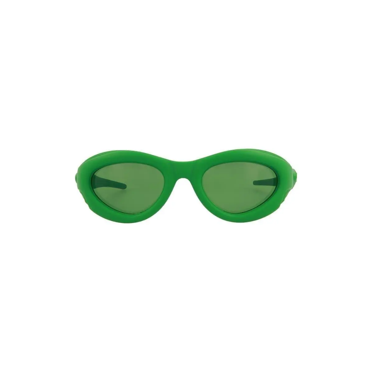 Bottega Veneta Women 51mm Oval Sunglasses Dark Green Green