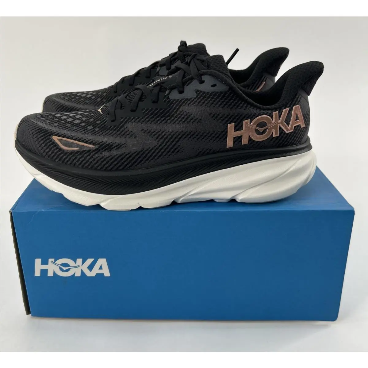 Hoka shoes - Hoka One One Clifton 9 - 1132211 BRGL - Black/Rose Gold 7