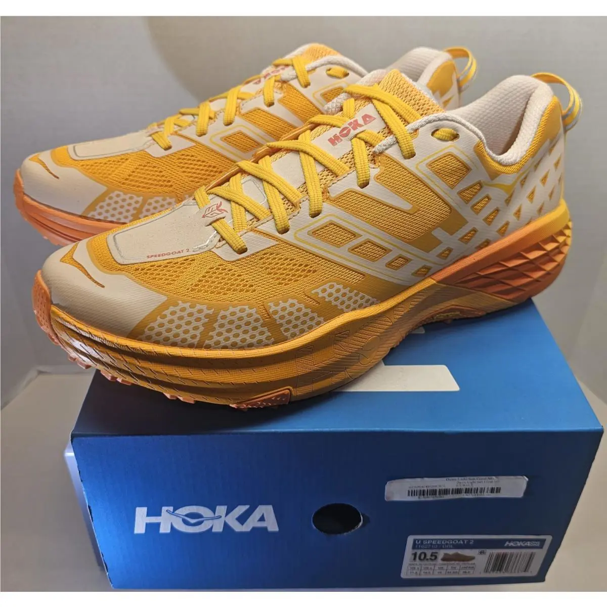 Hoka shoes - Hoka One One Speedgoat 2 - 1162710-DRL - Dawn Lite/Sun Coral 1