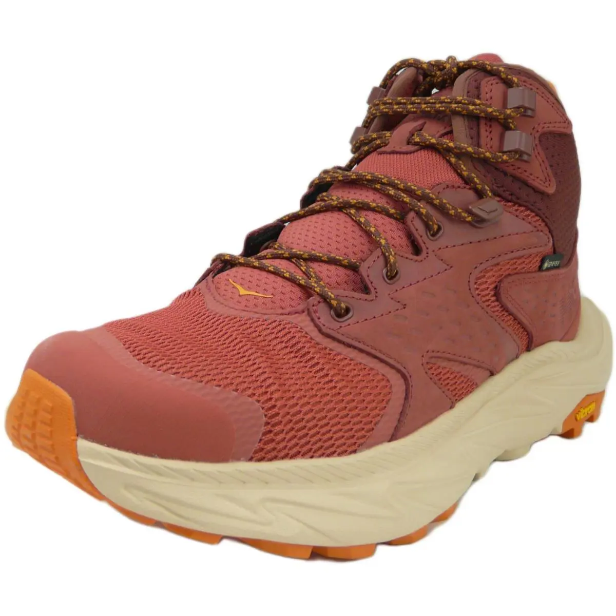 Hoka One One Anacapa 2 Mid Gtx Hot Sauce/shifting Sand Women`s US 10 - Hot Sauce / Shifting Sand