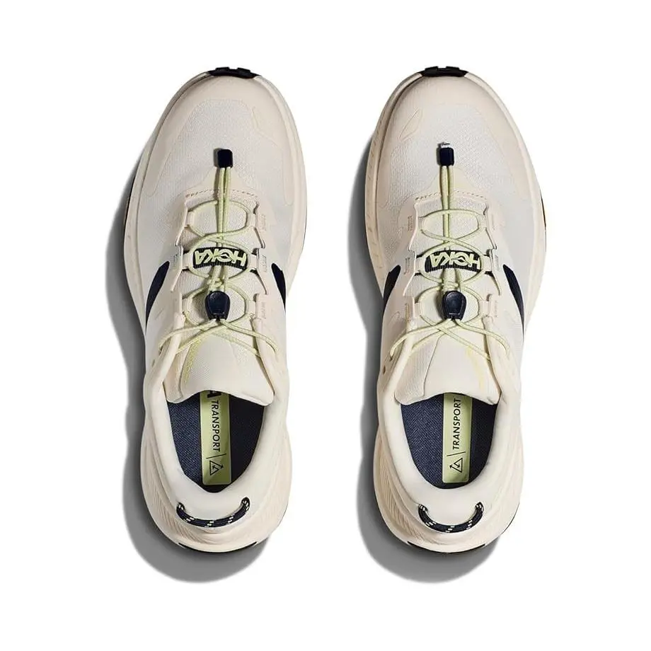 Hoka shoes - White Alabaster / Varsity Navy 3