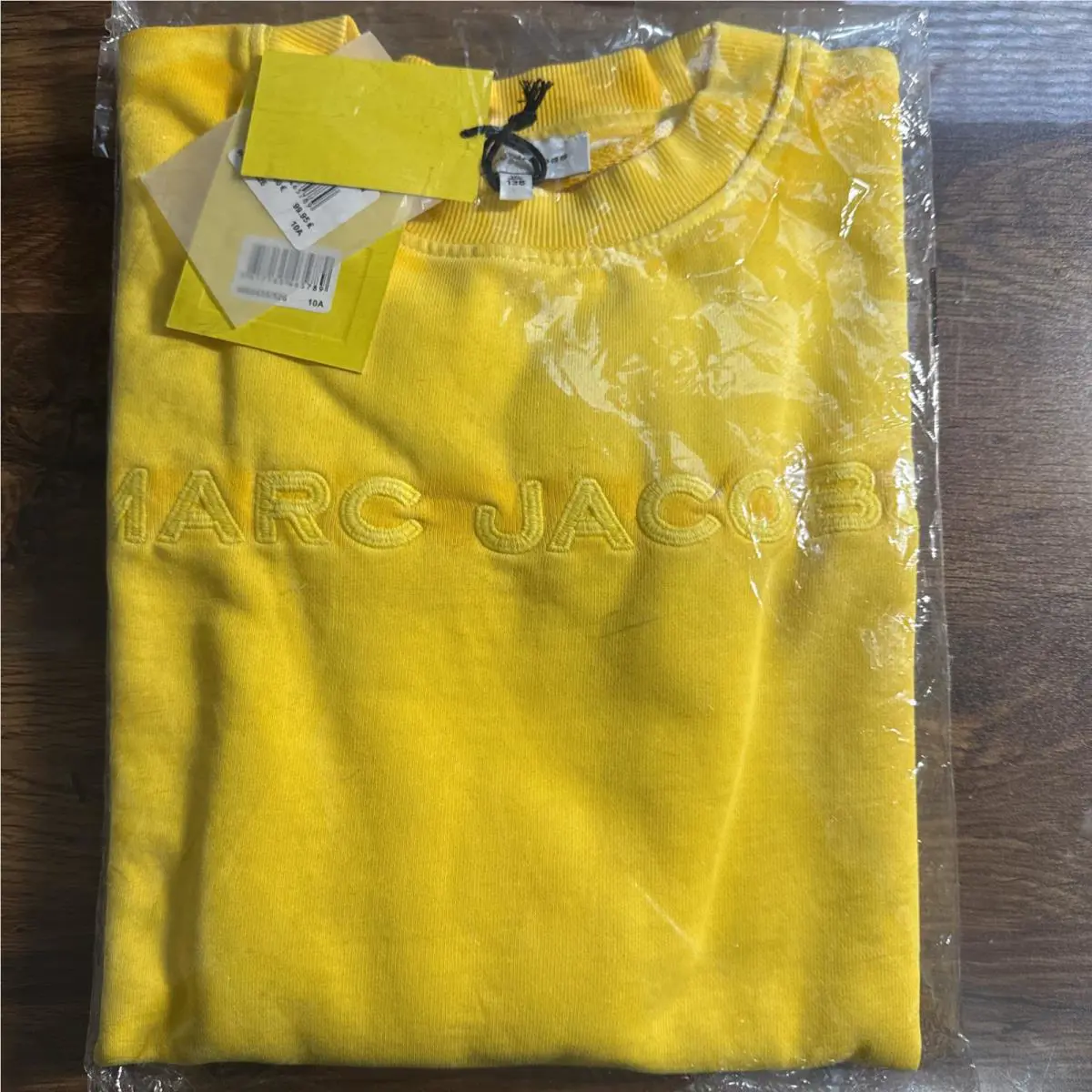 Marc Jacobs Yellow Pullover Sweat Shirt 10A Kids in Bag