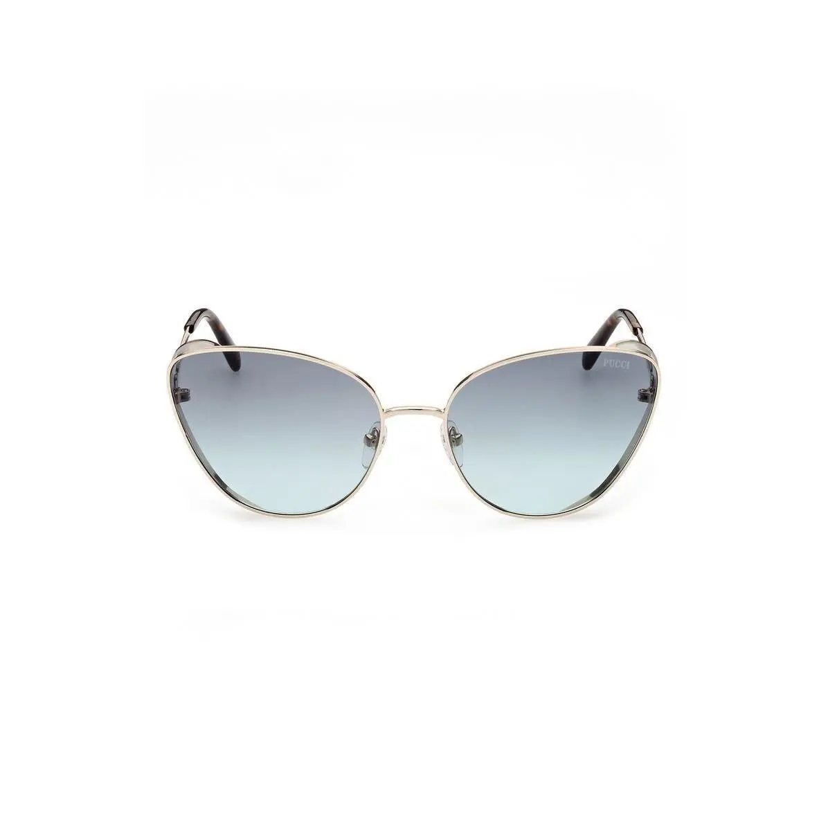 Emilio Pucci Men 61mm Cat Eye Sunglasses Gold / Gradient Smoke