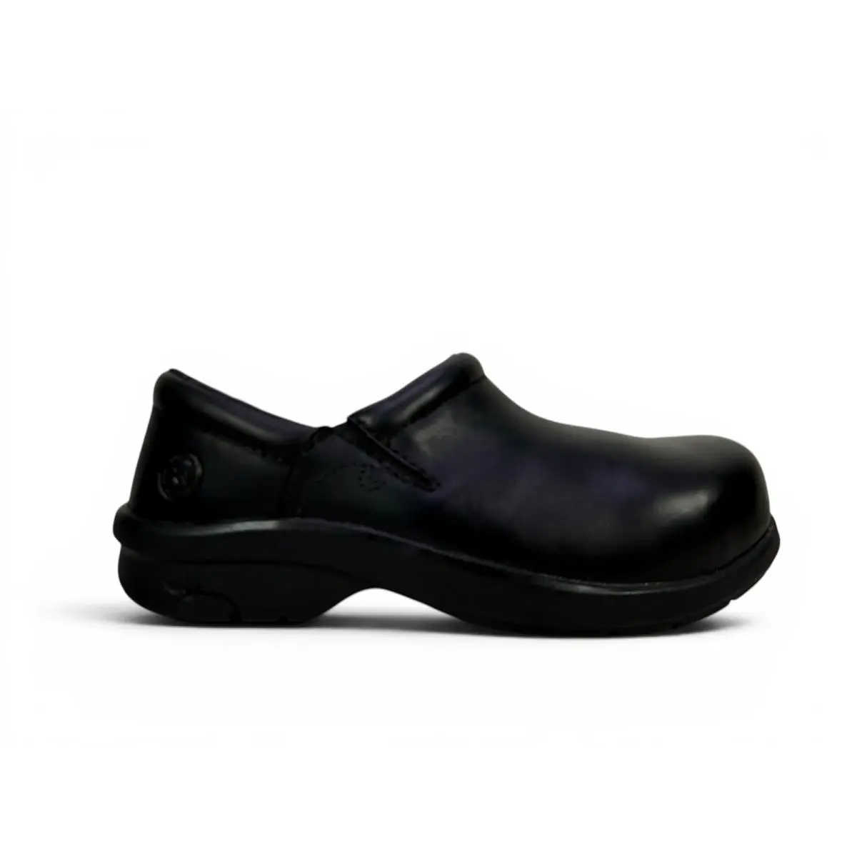 Timberland Pro Newbury Clog Alloy Toe Womens 7.5 Black Leather Slip On Esd