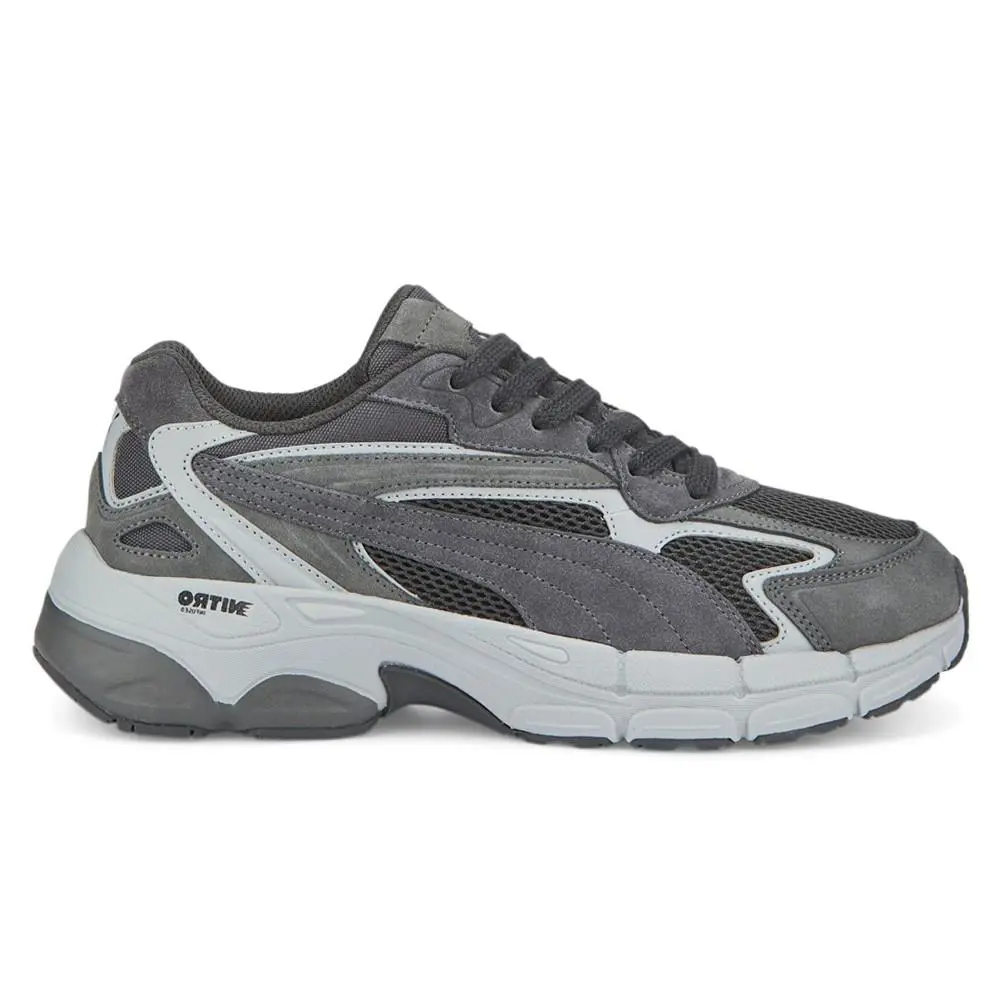 Puma Teveris Nitro Lace Up Mens Grey Sneakers Casual Shoes 38877409 - Grey