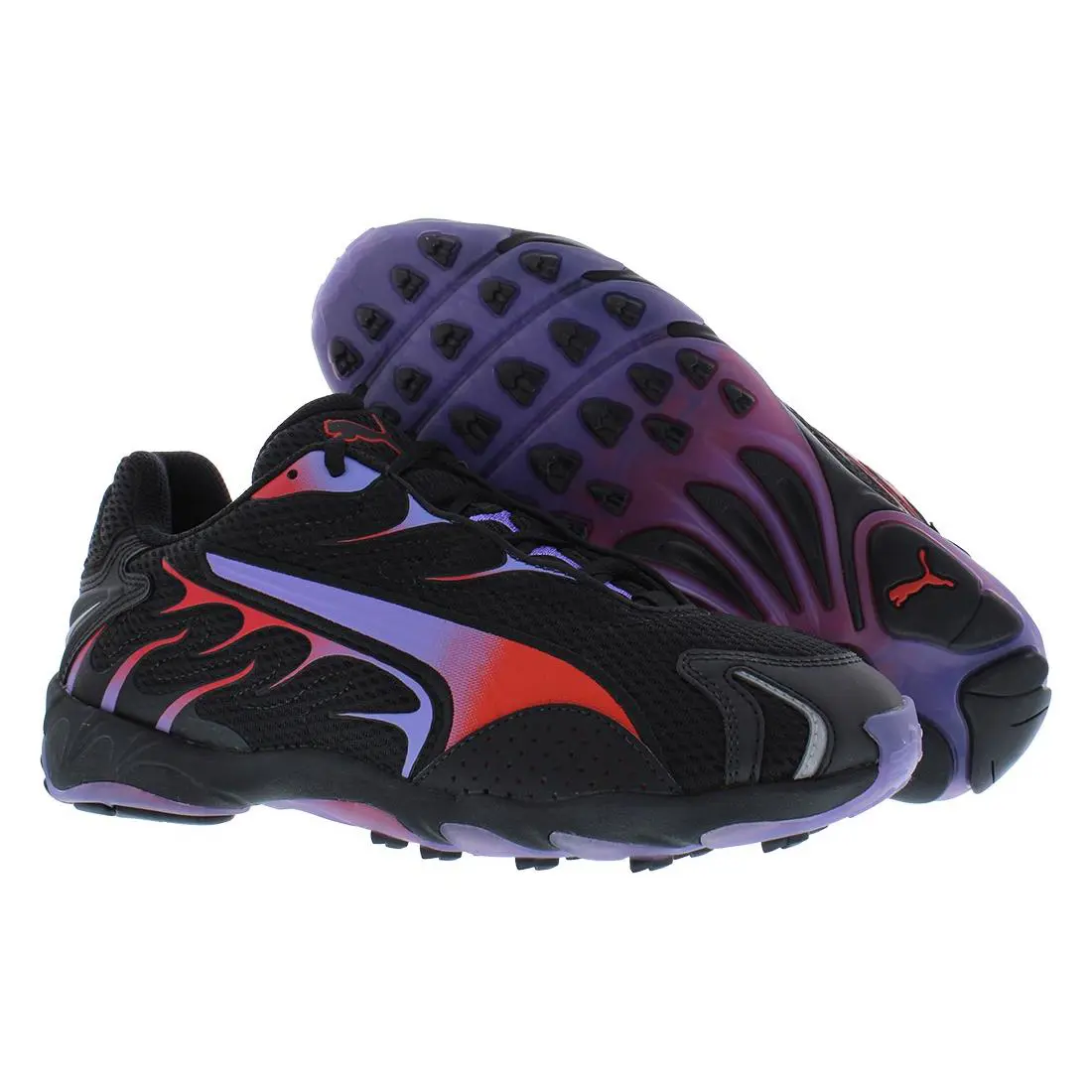 Puma Inhale GS Boys Shoes - Black/Red, Main: Black