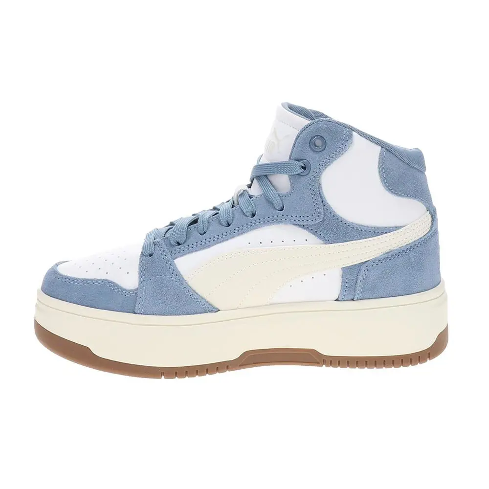 Puma shoes - PUMA Rebound Femme Mid Suede Platform - 40259503 - White 1