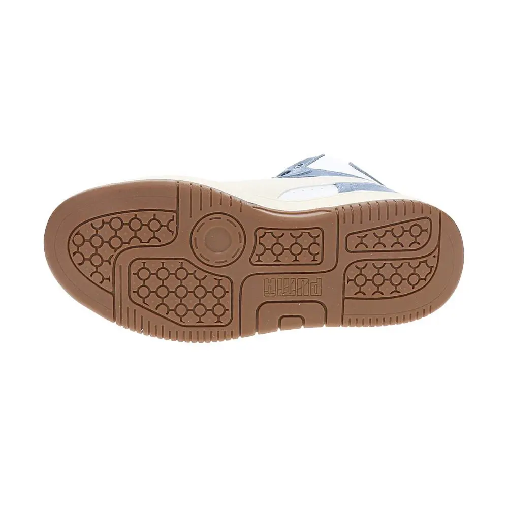 Puma shoes - PUMA Rebound Femme Mid Suede Platform - 40259503 - White 3