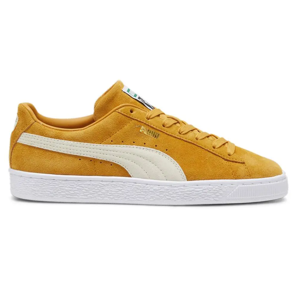 Puma Suede Classic Xxi Lace Up Mens Yellow Sneakers Casual Shoes 37491597 - Yellow