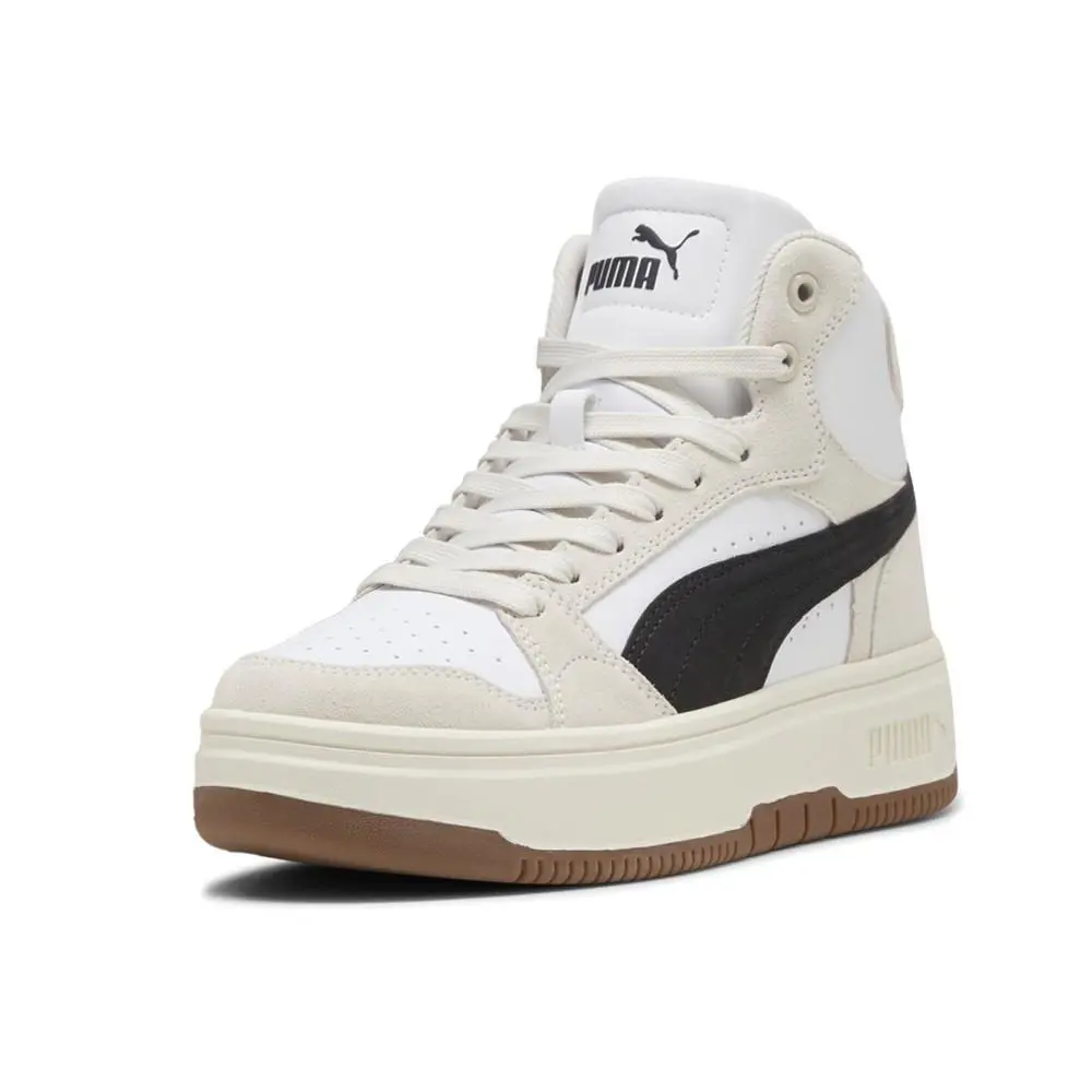 Puma shoes - PUMA Rebound Femme Mid Suede Platform - 40259501 - White 0