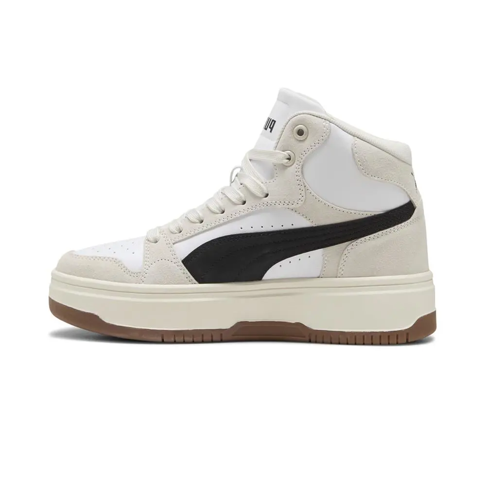 Puma shoes - PUMA Rebound Femme Mid Suede Platform - 40259501 - White 1