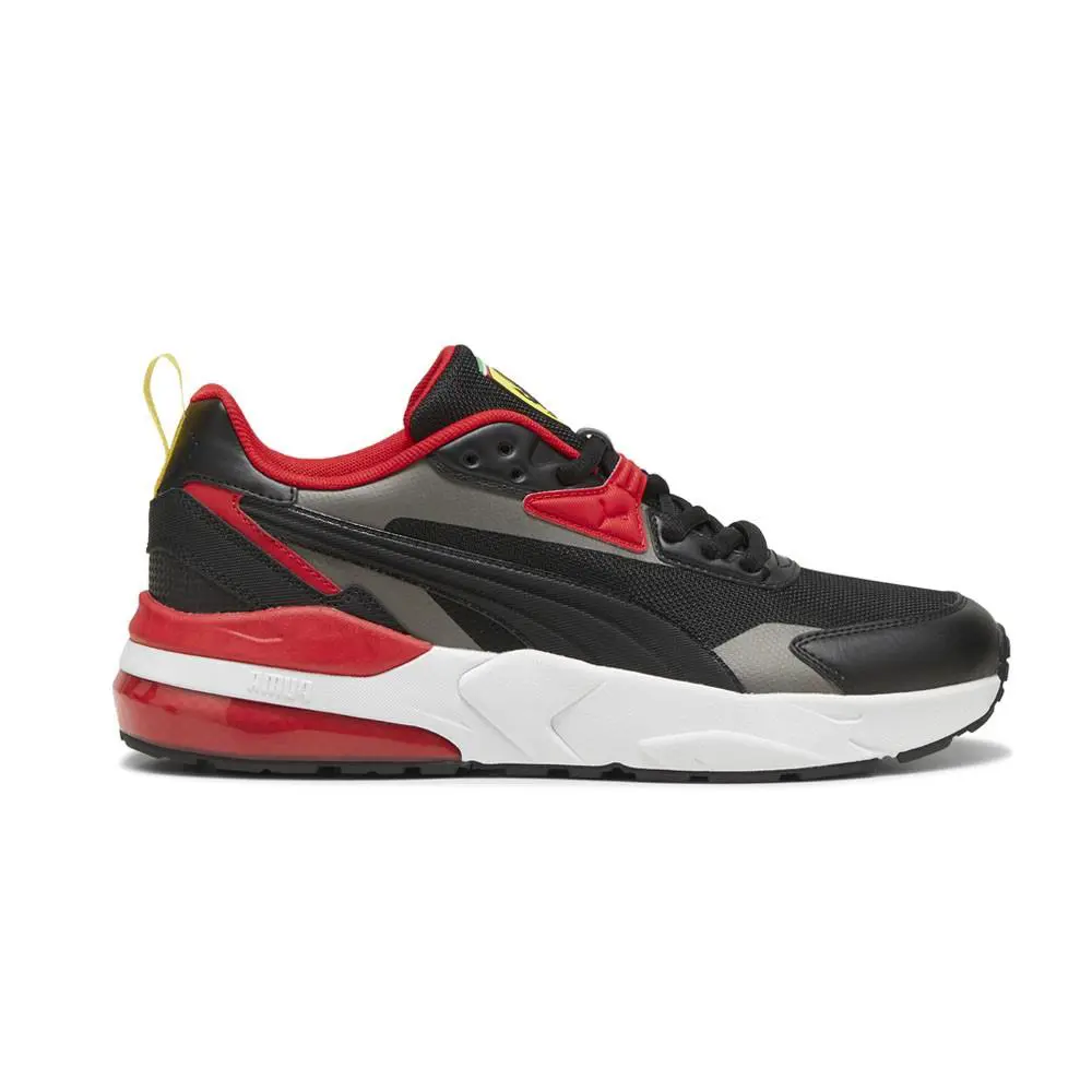 Puma Scuderia Ferrari Vis2k Lace Up Mens Black Sneakers Casual Shoes 30829603 - Black