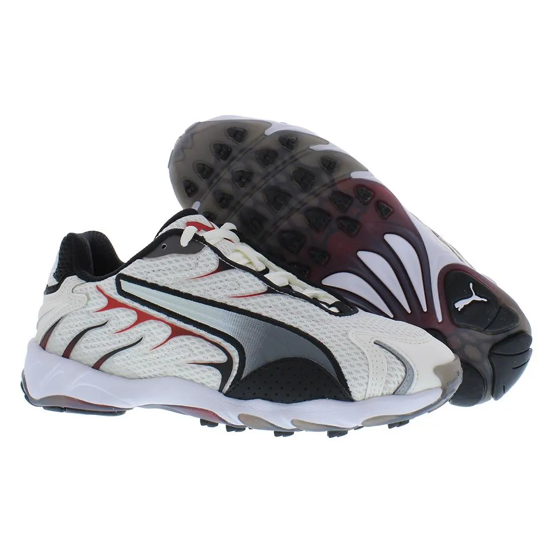 Puma Inhale GS Boys Shoes - Warm White/Red, Main: White