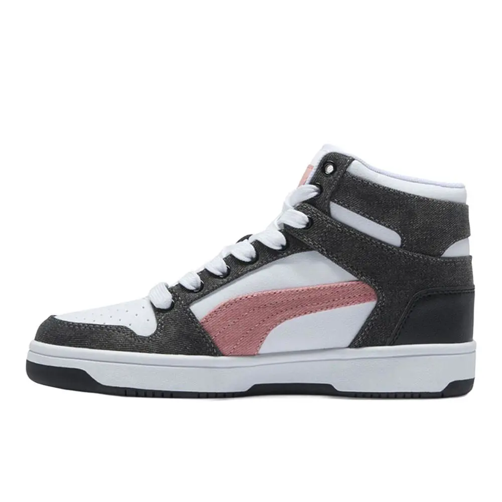 Puma shoes - PUMA Rebound Layup Denim Lace Up - 39907402 - White 1
