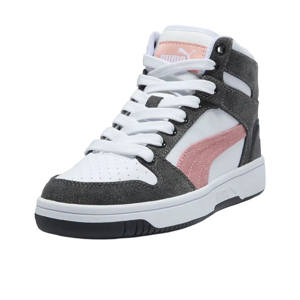 Puma shoes - PUMA Rebound Layup Denim Lace Up - 39907402 - White 6