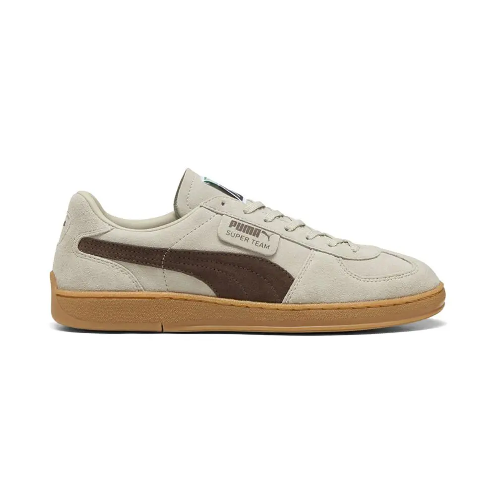 Puma Super Team Lace Up Mens Beige Sneakers Casual Shoes 40317101 - Beige