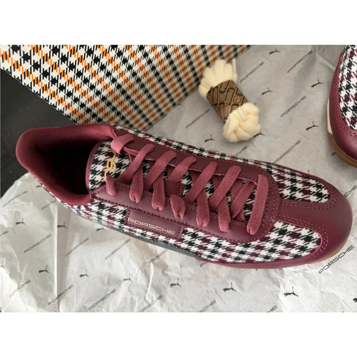 Puma shoes - PUMA Easy Rider - Easy Rider - Plaid Seats red and black 0