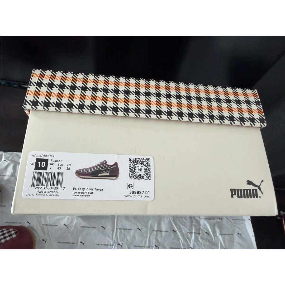 Puma shoes - PUMA Easy Rider - Easy Rider - Plaid Seats red and black 14