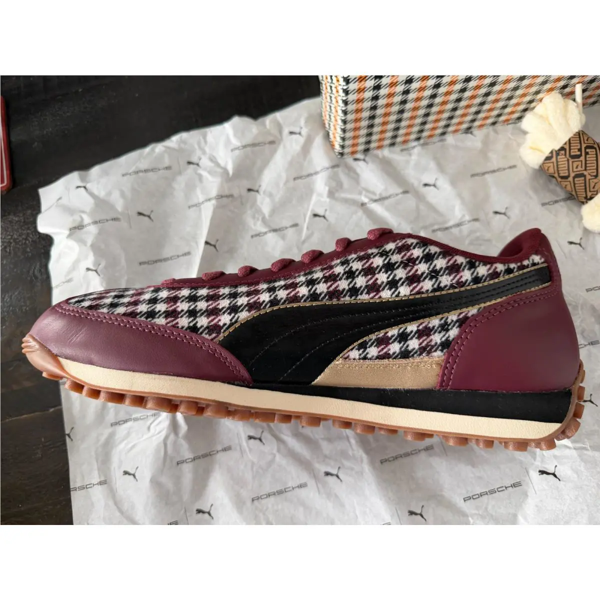Puma shoes - PUMA Easy Rider - Easy Rider - Plaid Seats red and black 4