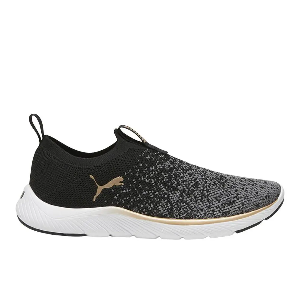 Puma Softride Remi Slip On Running Womens Black Sneakers Athletic Shoes 3098340 - Black