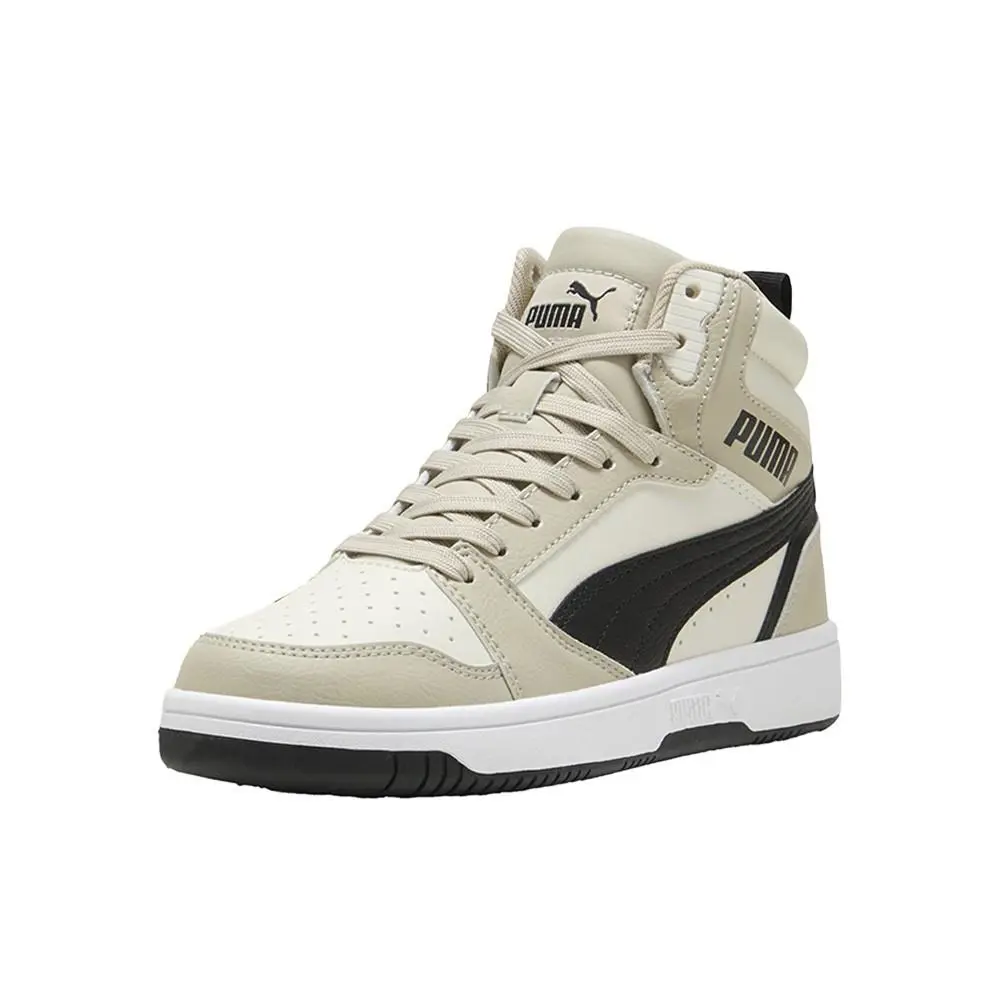 Puma shoes - PUMA Rebound V6 Mid Top Lace Up  Youth - 39383130 - Beige 0