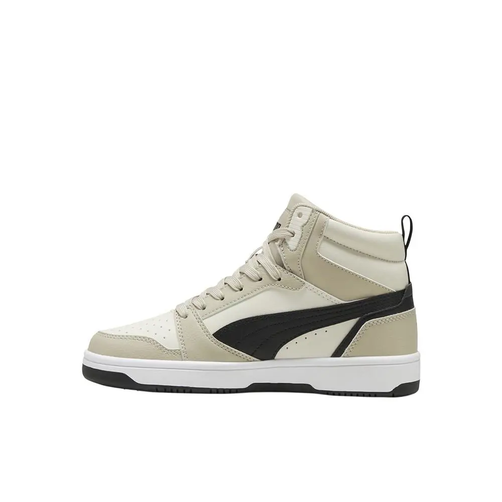 Puma shoes - PUMA Rebound V6 Mid Top Lace Up  Youth - 39383130 - Beige 1