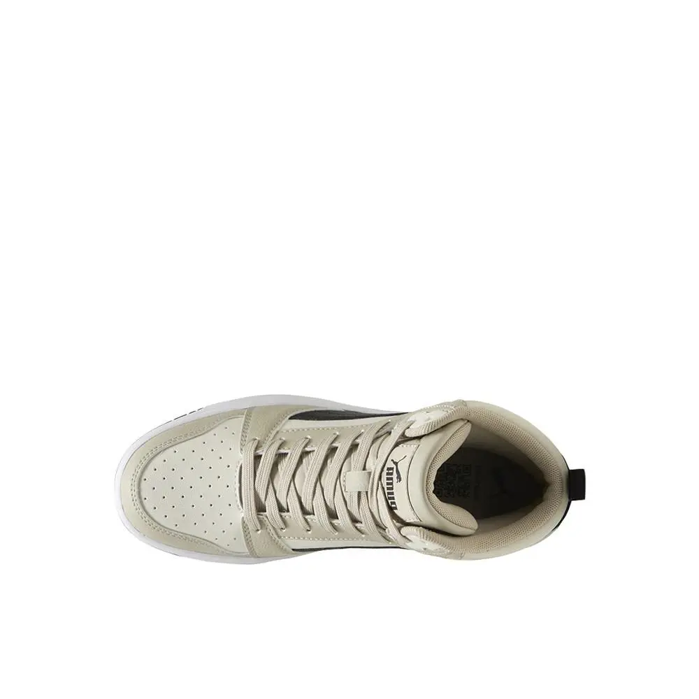 Puma shoes - PUMA Rebound V6 Mid Top Lace Up  Youth - 39383130 - Beige 2