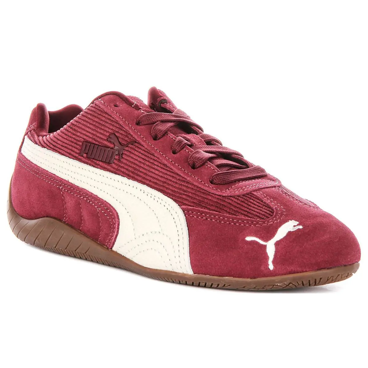 Puma Speedcat Corduroy Racetrack Low Girls Sneaker In Purple White US 5 - 11 - Purwhi
