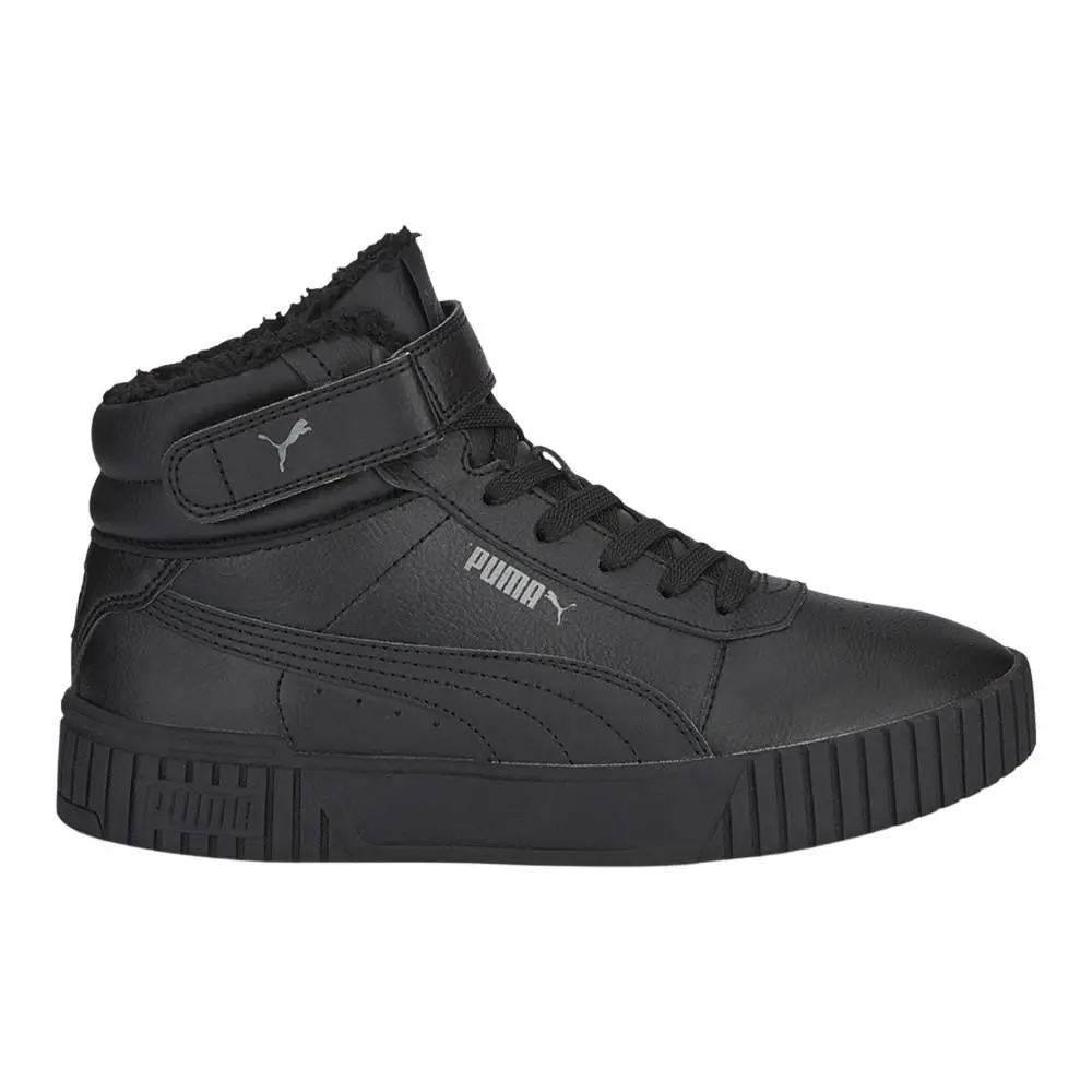 Puma Carina 2.0 Winter Mid Top Womens Black Sneakers Casual Shoes 38585201