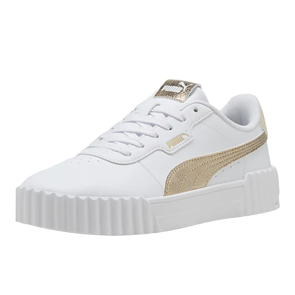 Puma shoes - PUMA Carina 3.0 Metallic Whisper Lace Up - 40451102 - White 0