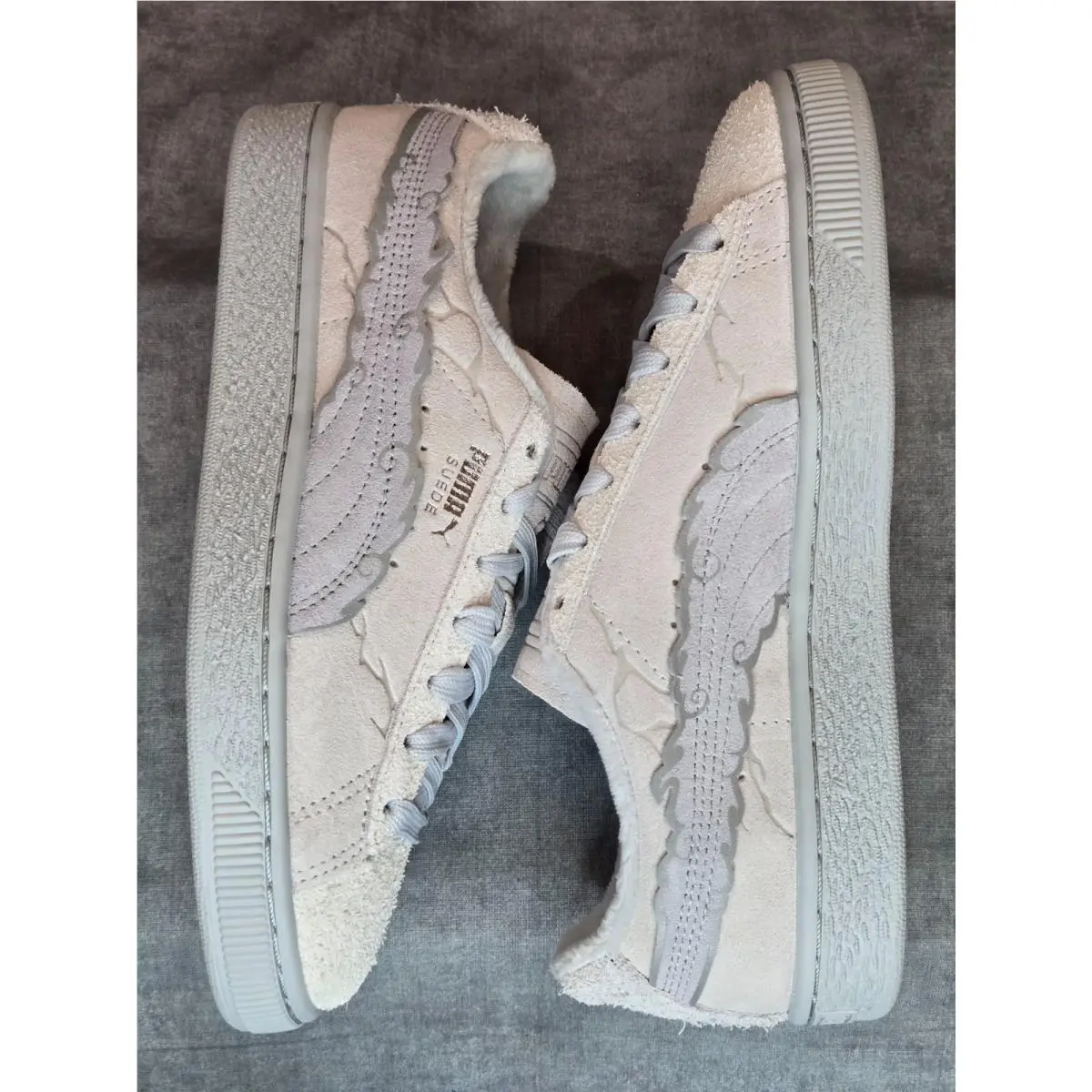 Puma shoes - PUMA One Piece Suede 3 Jr - 396720-01 - Gray 1