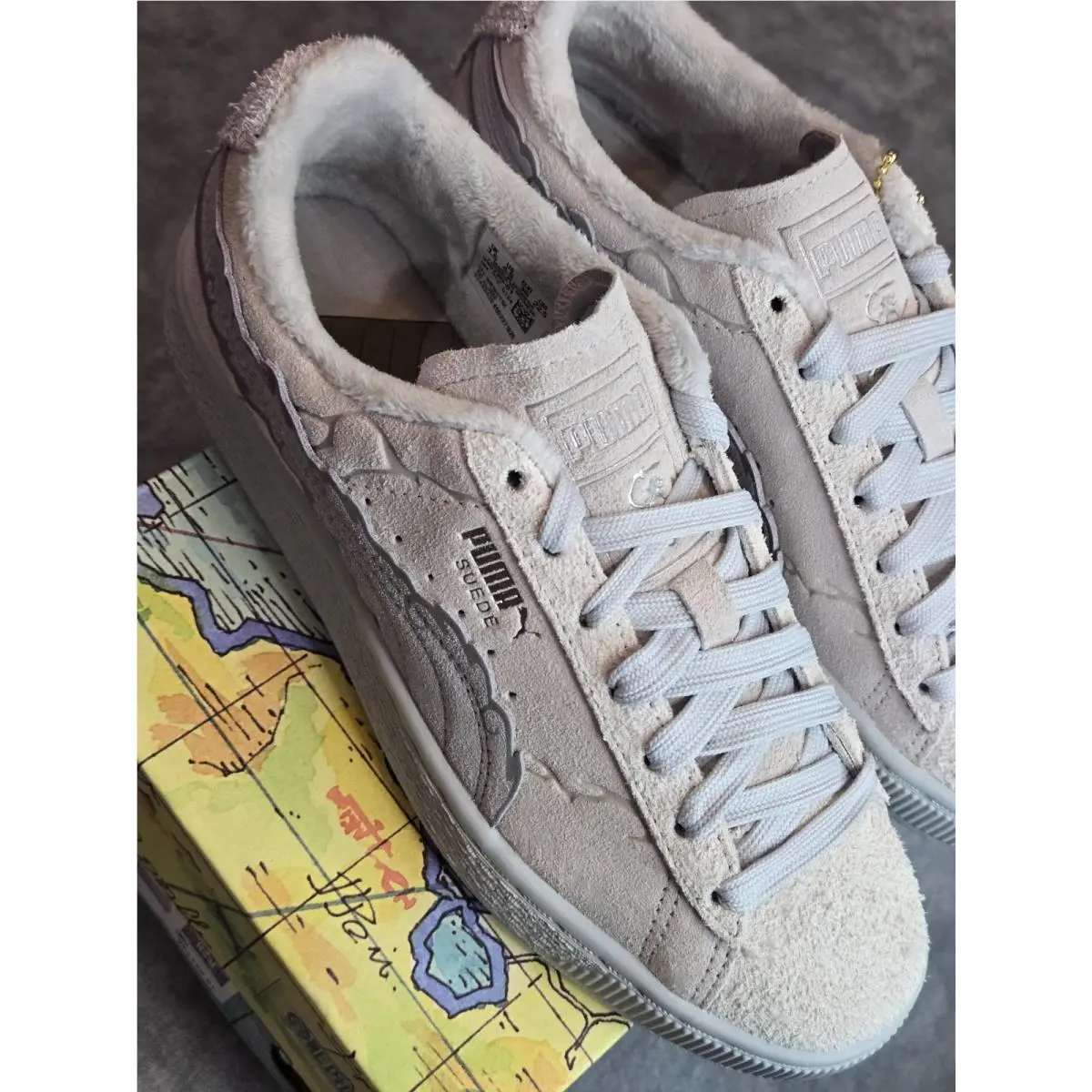 Puma shoes - PUMA One Piece Suede 3 Jr - 396720-01 - Gray 4