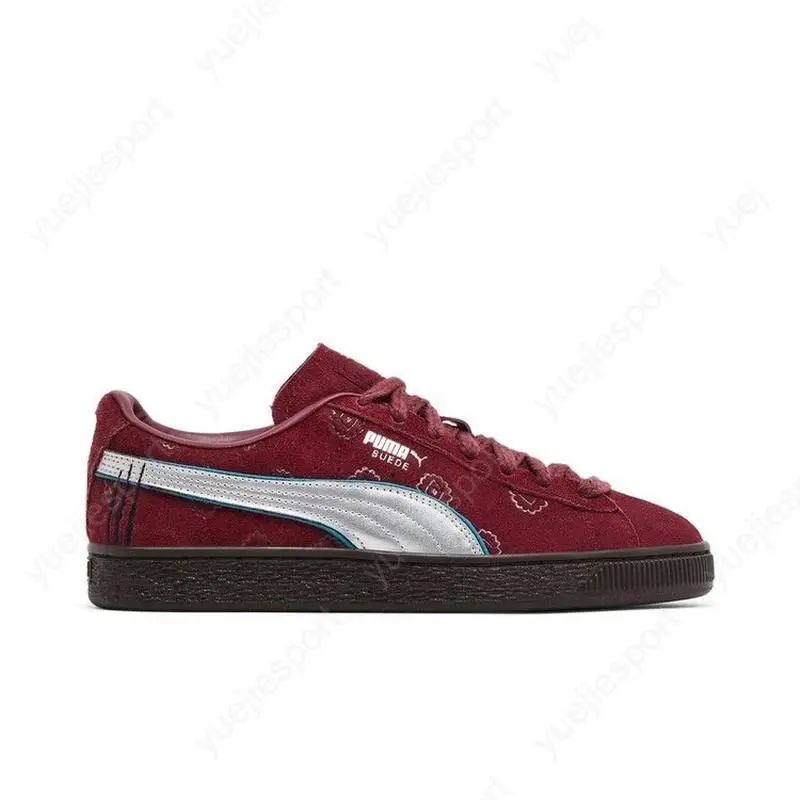 Puma One Piece X Suede Big Kid Size 5 Y Burgundy Red Hair Pirates 396716-01 - Red