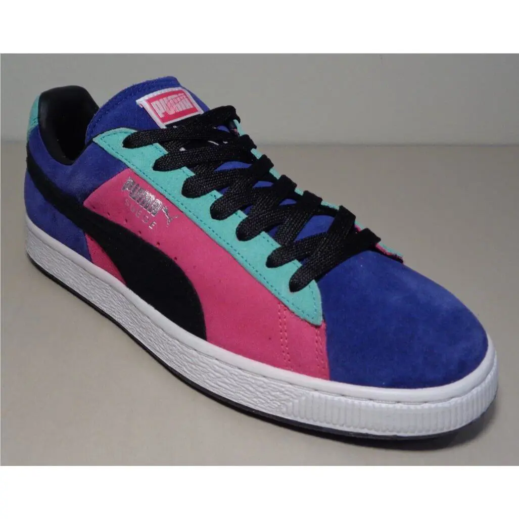 Puma shoes - Suede Stripes & Blocks - Suede Stripes Blocks - Spectrum Blue-Black (UPC: 887121604832) 2