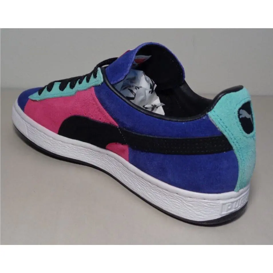 Puma shoes - Suede Stripes & Blocks - Suede Stripes Blocks - Spectrum Blue-Black (UPC: 887121604832) 7