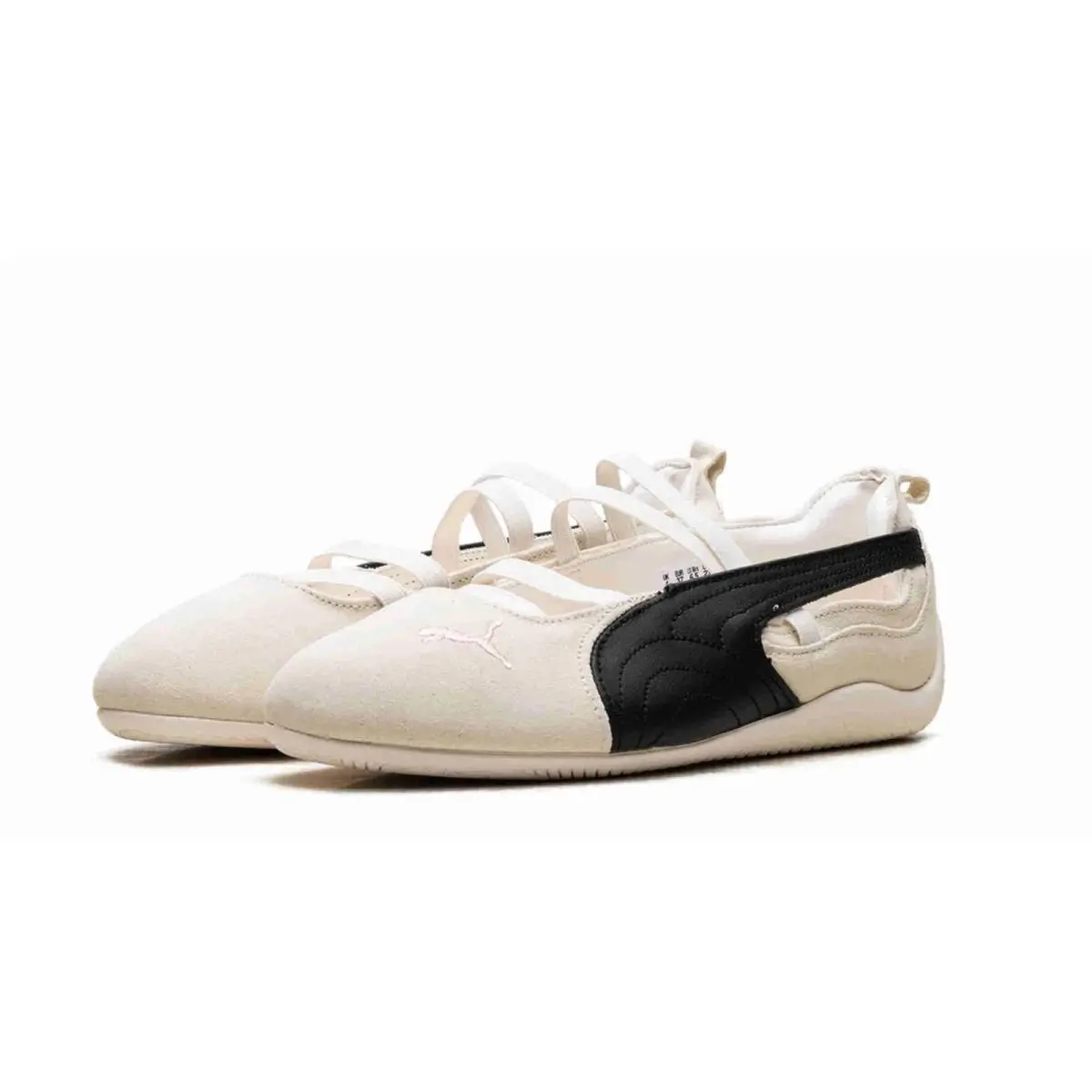 Puma Speedcat Ballet SD x Rosé Womens Size 8.5 White Black Frosty Pink 404395-01