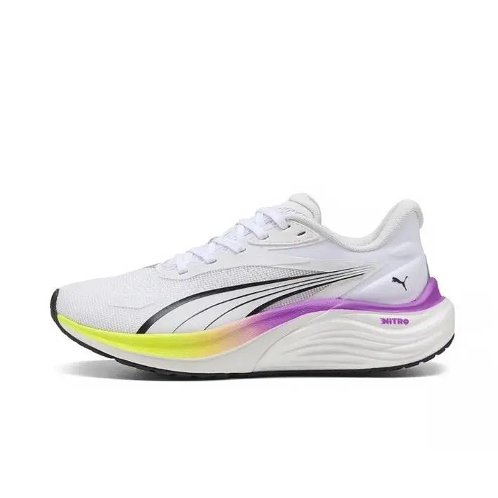 Puma Electrify Nitro 4 Women White-yellow Alert-magenta 31078806 Size 11