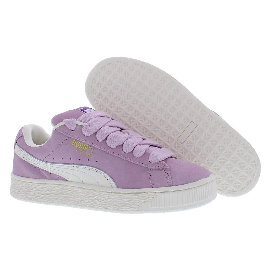 Puma Suede XL Womens Shoes Size 8.5 Color: Grape Mist/warm White