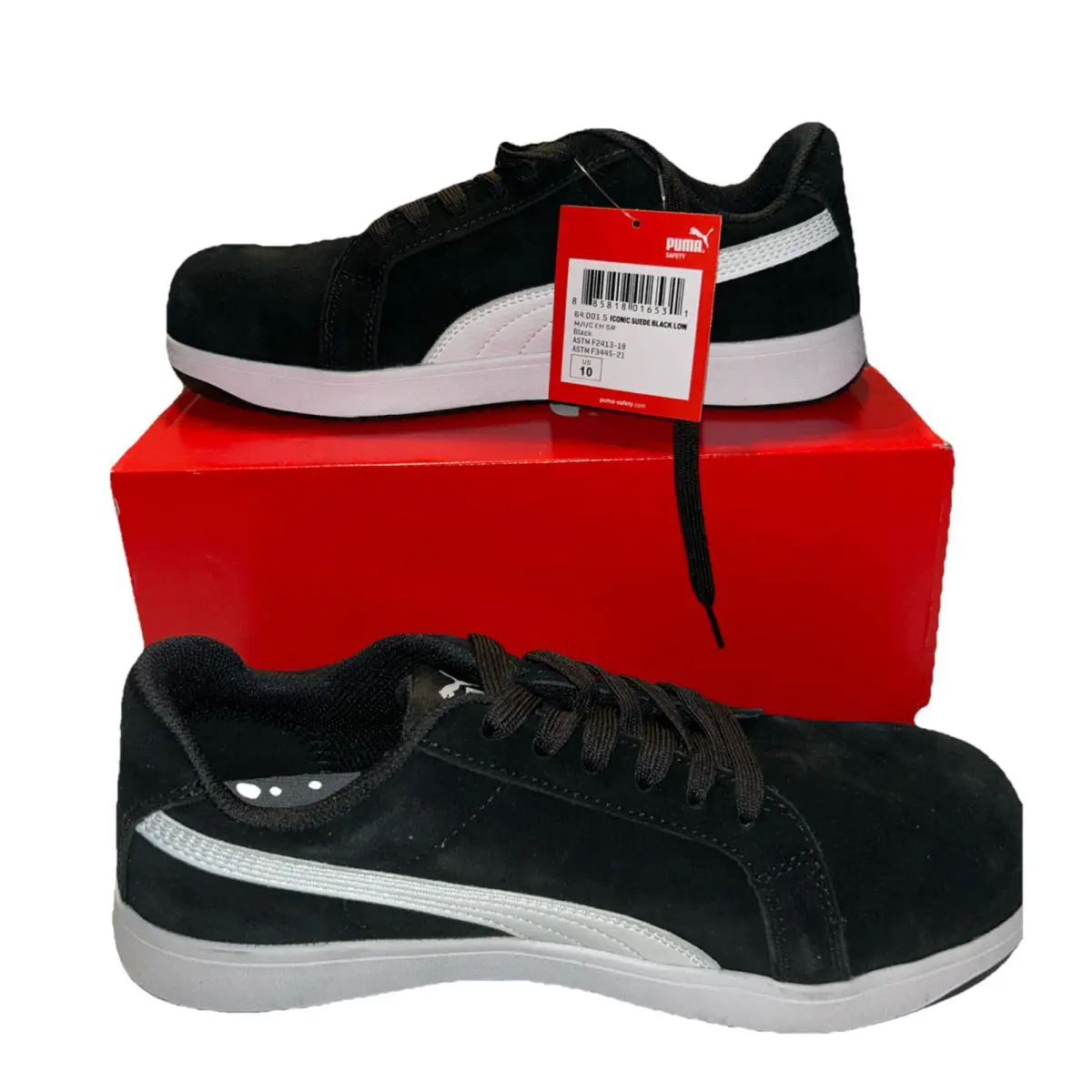 Puma shoes - Puma Safety Footwear - Safety Footwear - Black Suede 15
