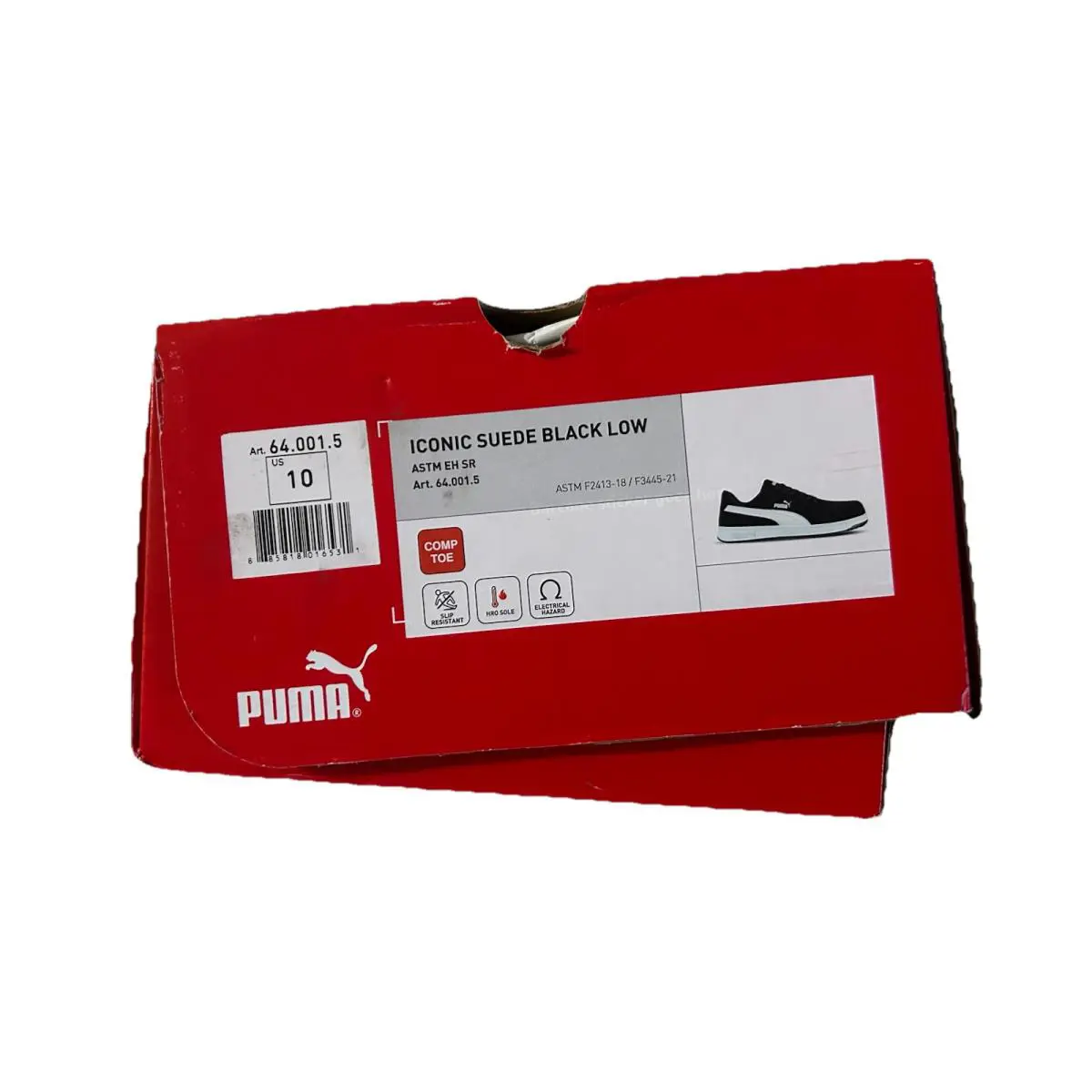Puma shoes - Puma Safety Footwear - Safety Footwear - Black Suede 1