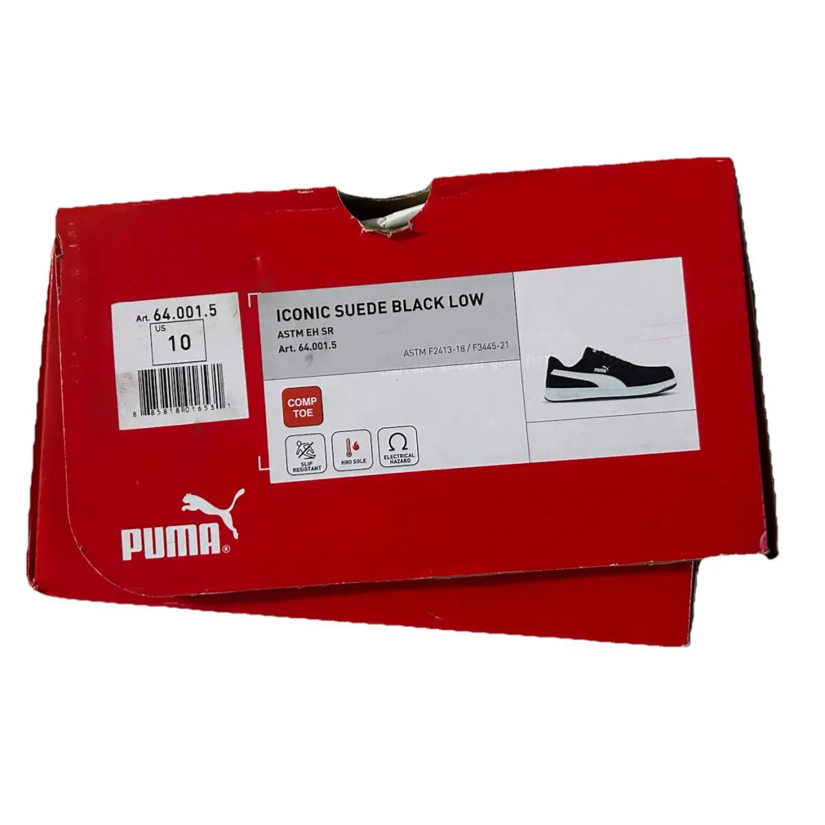 Puma shoes - Puma Safety Footwear - Safety Footwear - Black Suede 5